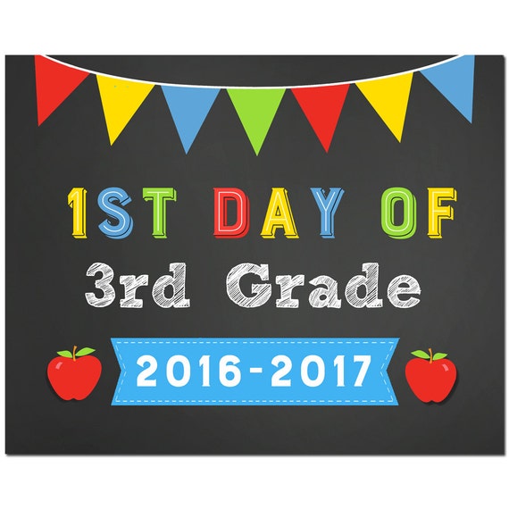 50-off-sale-first-day-of-3rd-grade-8x10-sign-printable-instant