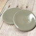 Dollhouse Miniature plates 25mm taupe 2pcs 1:12 scale one inch dishes ceramic mini kitchen flatback cabochons food jewelry base