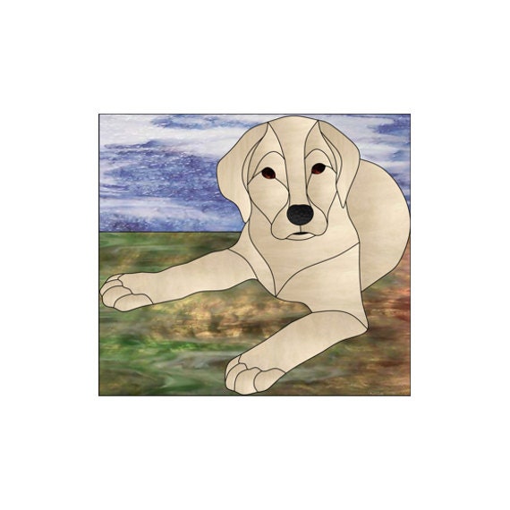 Labrador Retriever Stained Glass PATTERN