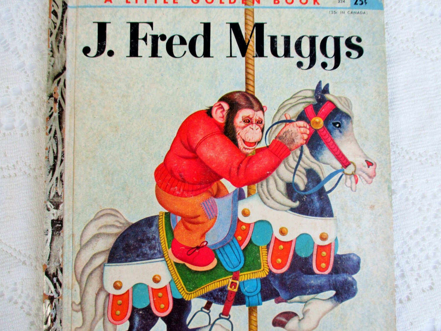 J. Fred Muggs Little Golden Book 1960s Rare Collectible