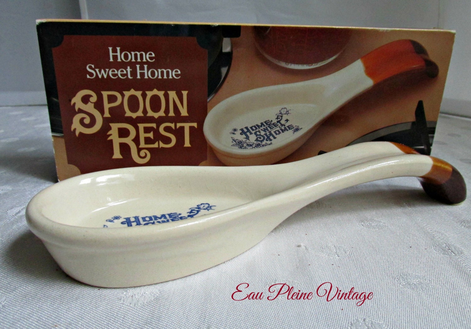 Home Sweet Home Classic Ceramic Country Spoon Rest Kitchen