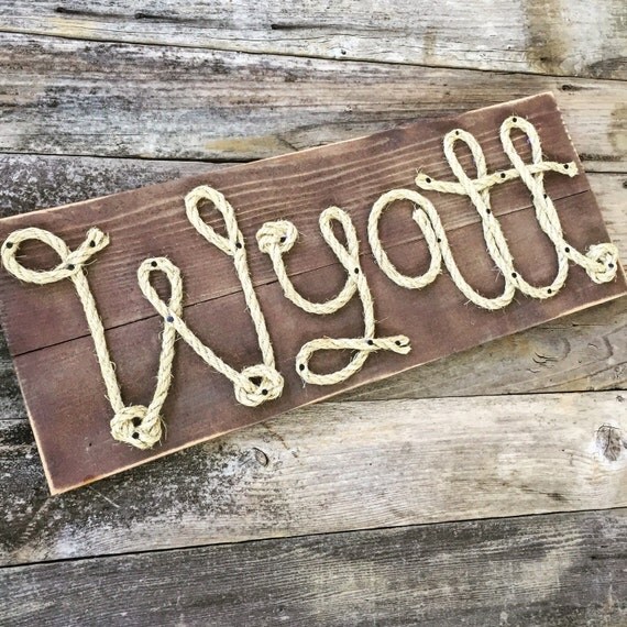 Name Rope Sign