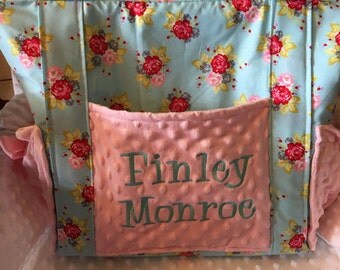 Custom Made Minky Diaper Bag