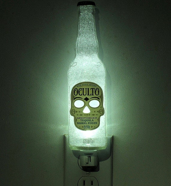 Oculto Beer 12oz Night Light Skull Occult Day of the Dead
