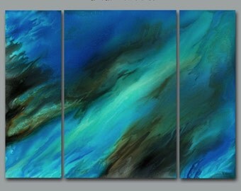 Contemporary Abstract Canvas print set 3 piece multi panel