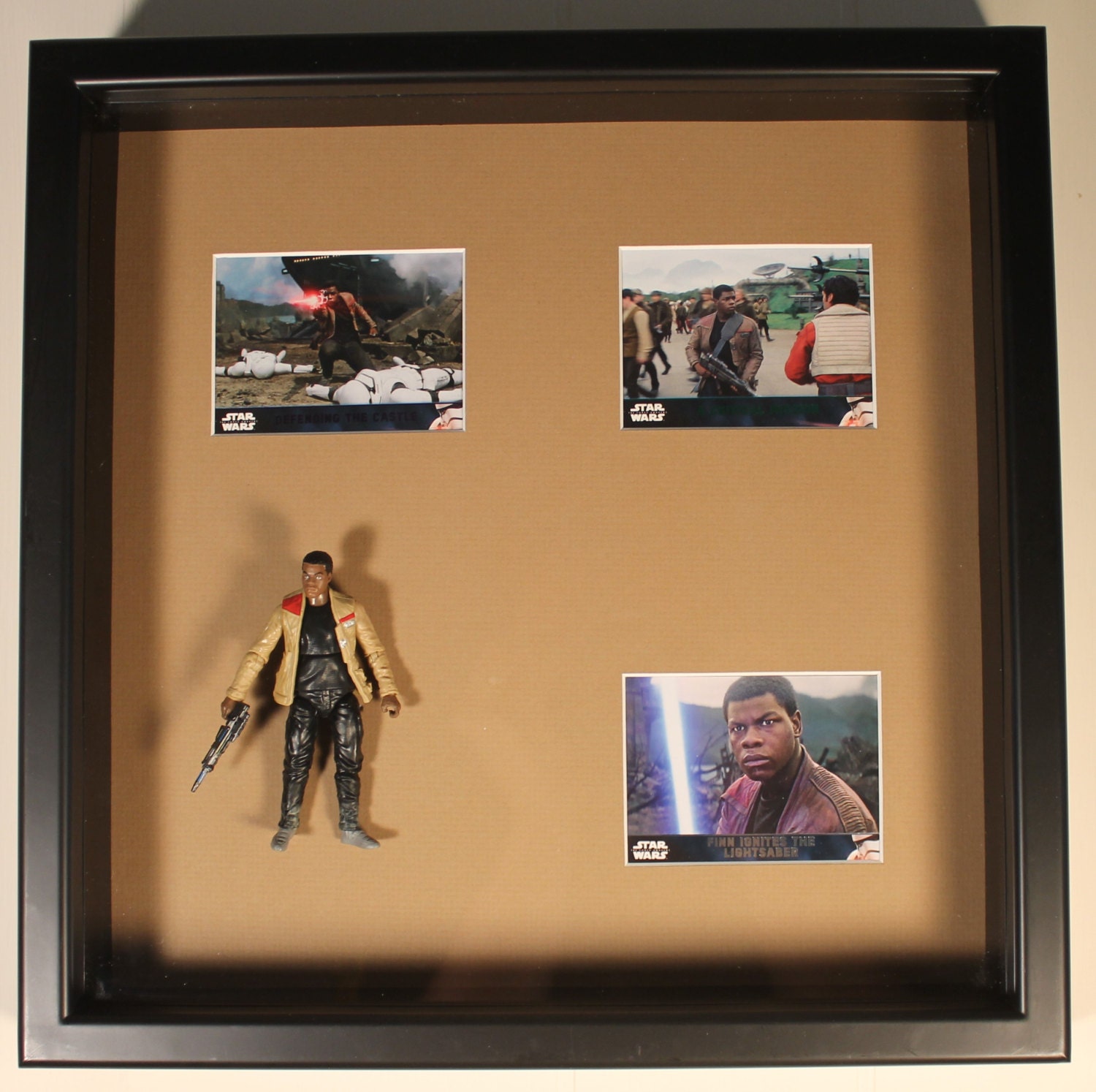 star wars action figure shadow box