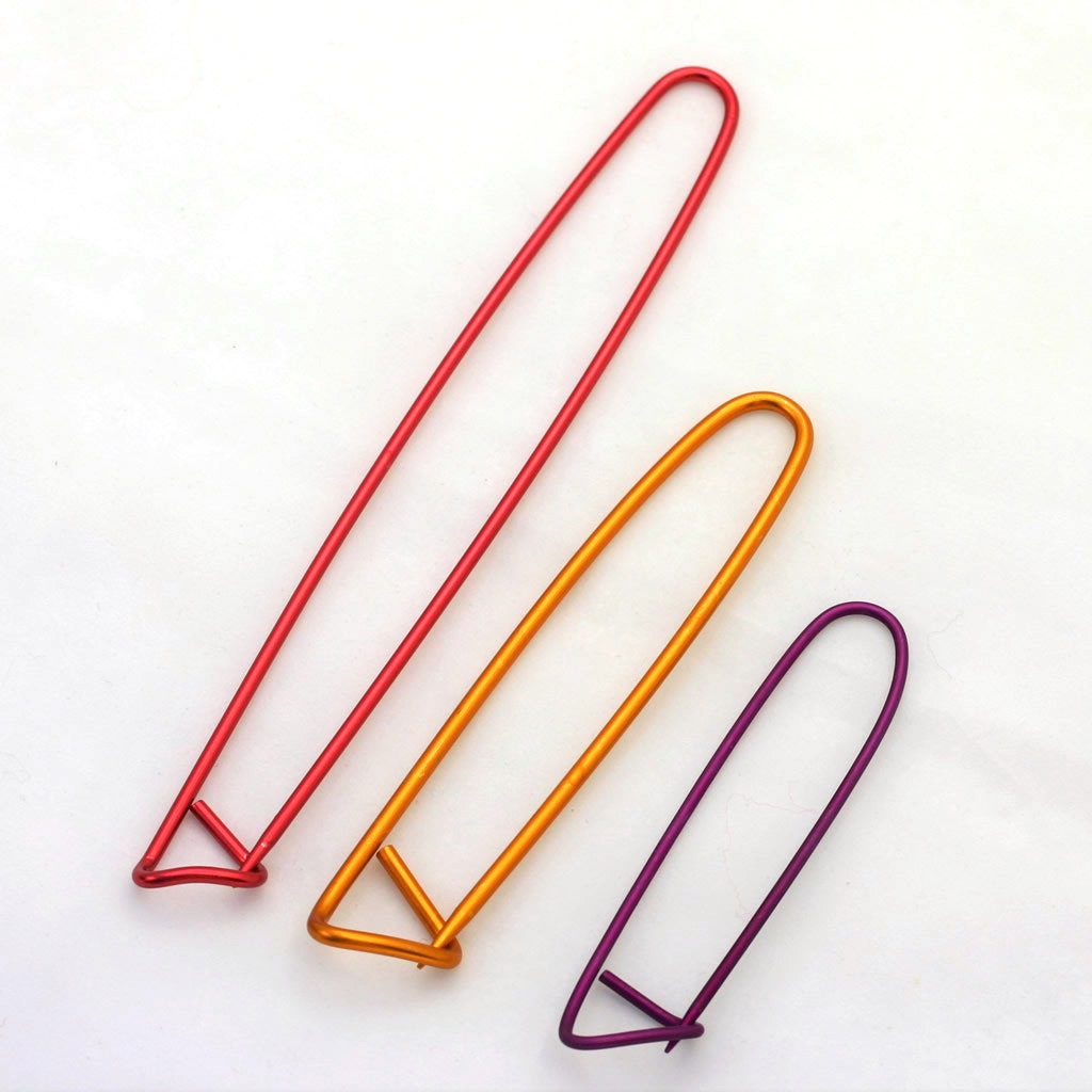 3 Aluminum Stitch HoldersKnitting ToolCable NeedlesSize S M