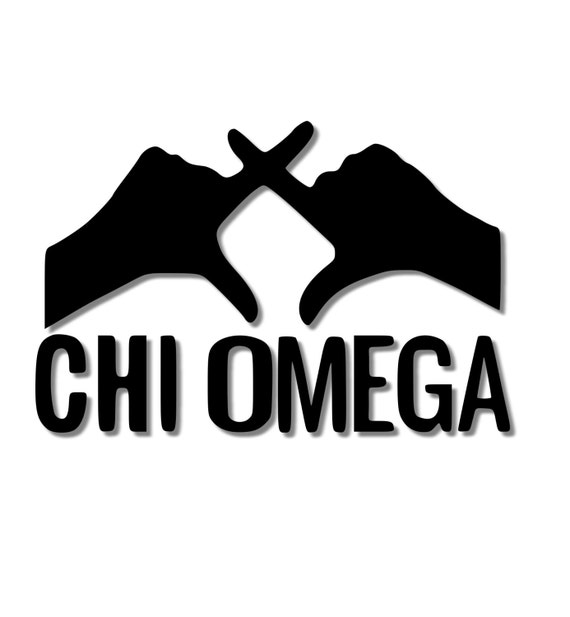 Items similar to Chi Omega Hand Sign Throw What You Know Owl Vinyl