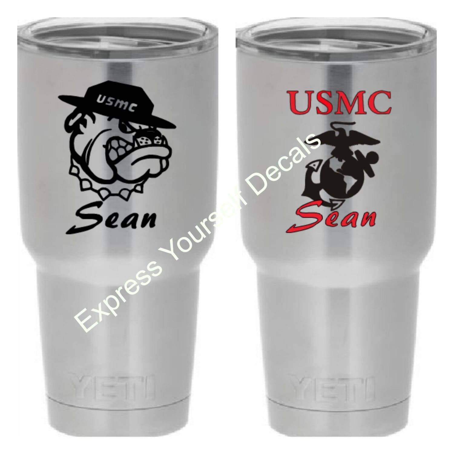 Usmc Yeti Tumbler Cup Decal