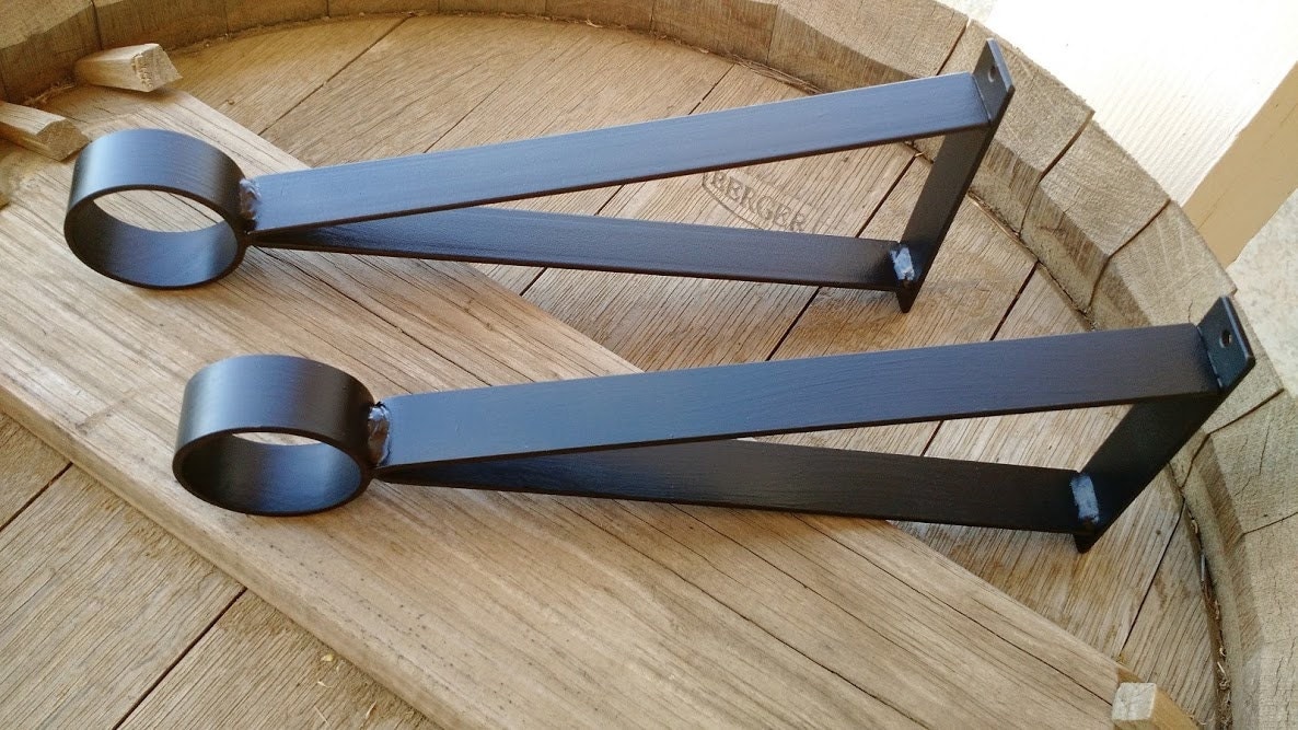 Wall Bracket Closet Rod Heavy Duty Bracket 1EA Rod