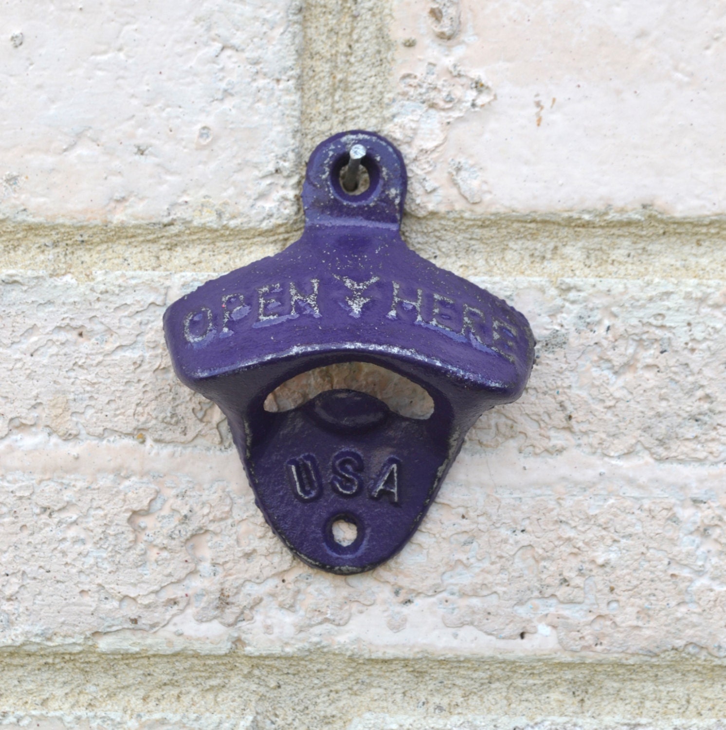 mount opener vintage bottle wall beer Iron Wall Bottle by NevermoreGifts Beer Cast Opener Opener Mount