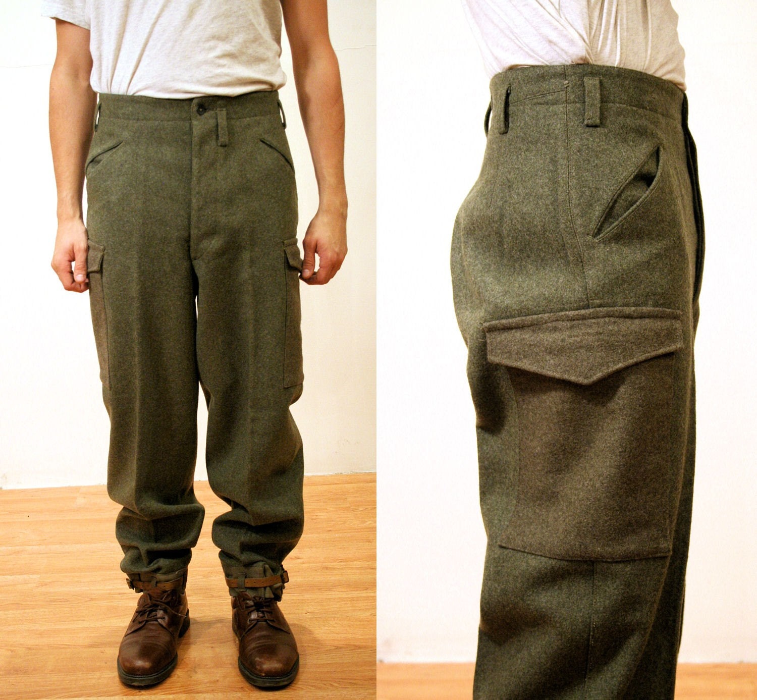 wool army pants