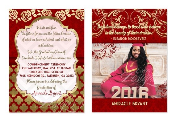 graduation invitation 2018