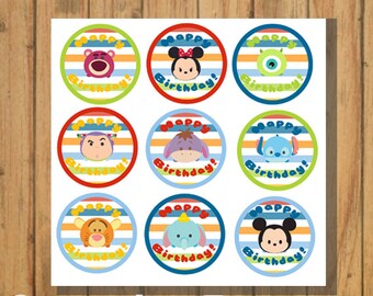 Tsum Tsum Cupcake Toppers