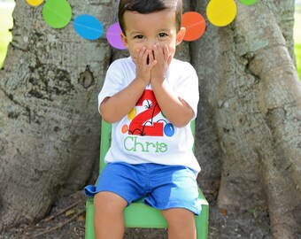 Personalized Birthday Shirt, Bouncy Ball BIRTHDAY T-Shirt For A Kids Bouncy House Birthday Theme