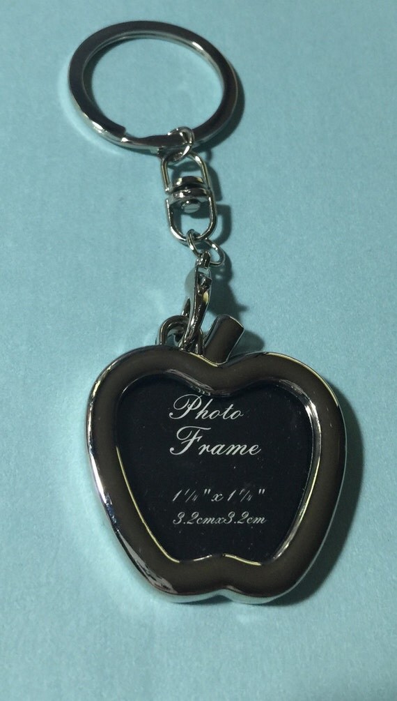 Apple Photo Keychain by JewelryandStuffbyLis on Etsy