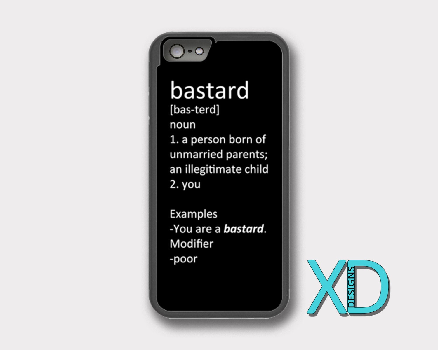 Bastard Definition iPhone Case Funny iPhone Case Bastard
