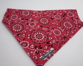Red Giddy Up Over the Collar Dog Bandana
