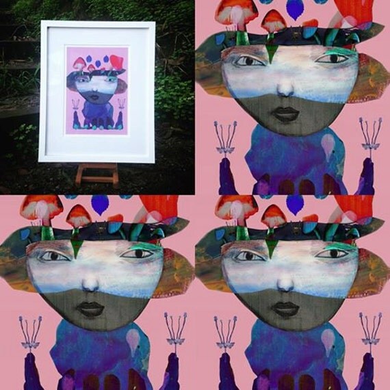 The girl that grew mushroom by girlinacloud on Etsy