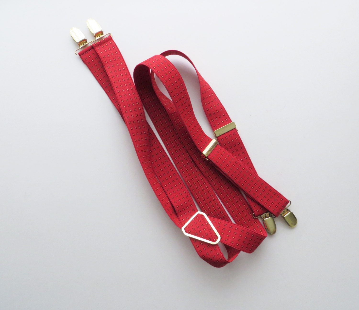 80s Red Clip Suspenders – Haute Juice