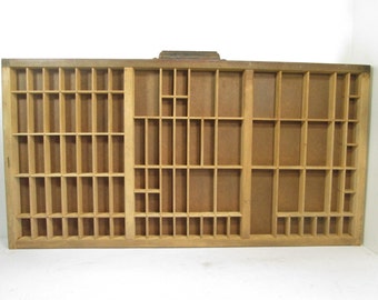 Essential Oil Storage, Vintage Printers Tray, Letterpress Drawer, Display Case, Shadow Box Display, Industrial Decor