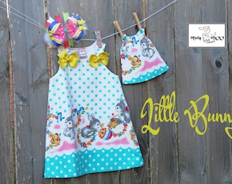 Dolly and Me Dress-Little Bunny (Dolly Dress only)