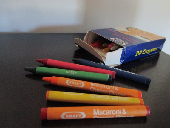 Vintage Collectible Kraft Cheese And Macaroni Club Crayons Box