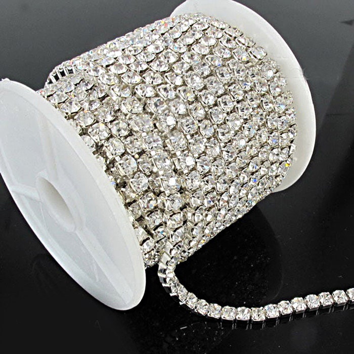 4mm Big Rhinestone Trim ss16 Crystal Trim Rhinestone