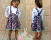Twirly skirt sewing pattern for girls TOPSY TWIRLY Skirt sizes 1 to 12 years, flared twirl skirt pdf sewing pattern, easy to sew