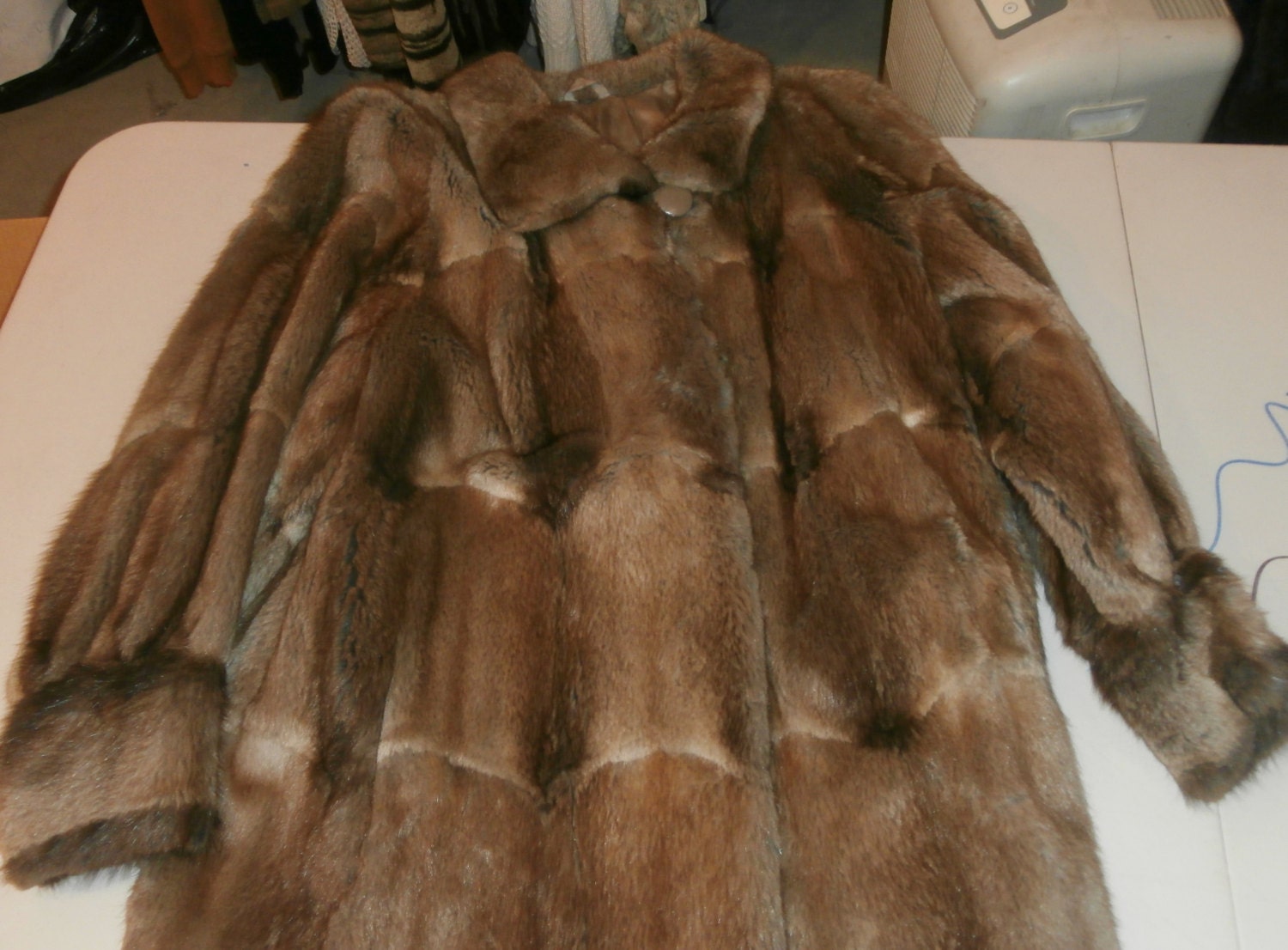 Vintage Musquash Fur Coat Size 16 40 00 Picclick Uk Read More Nafa Brown Mink Fur Coat