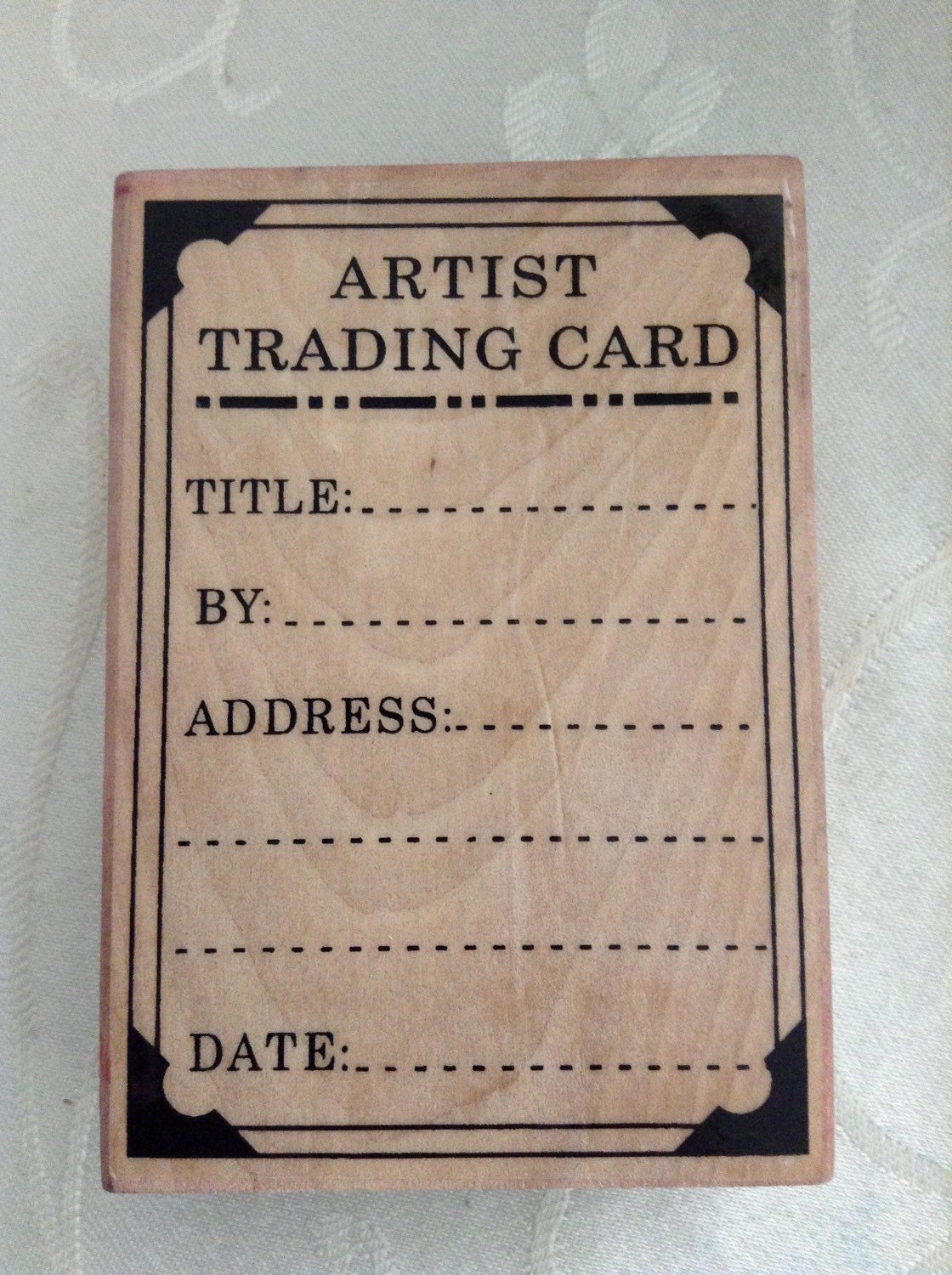 Artist Trading Card Stamp Destash by BizzlesBazaar on Etsy