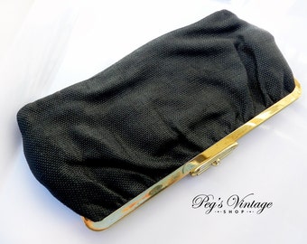 Elegance / Genuine Brown Leather Hand Bag/Purse by PegsVintageShop