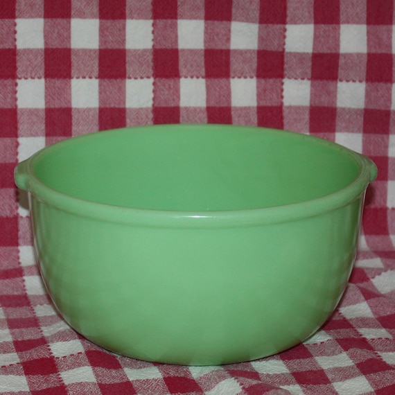 Vintage Green Jadeite Sunbeam Mixmaster Mixing Bowl w/Tab