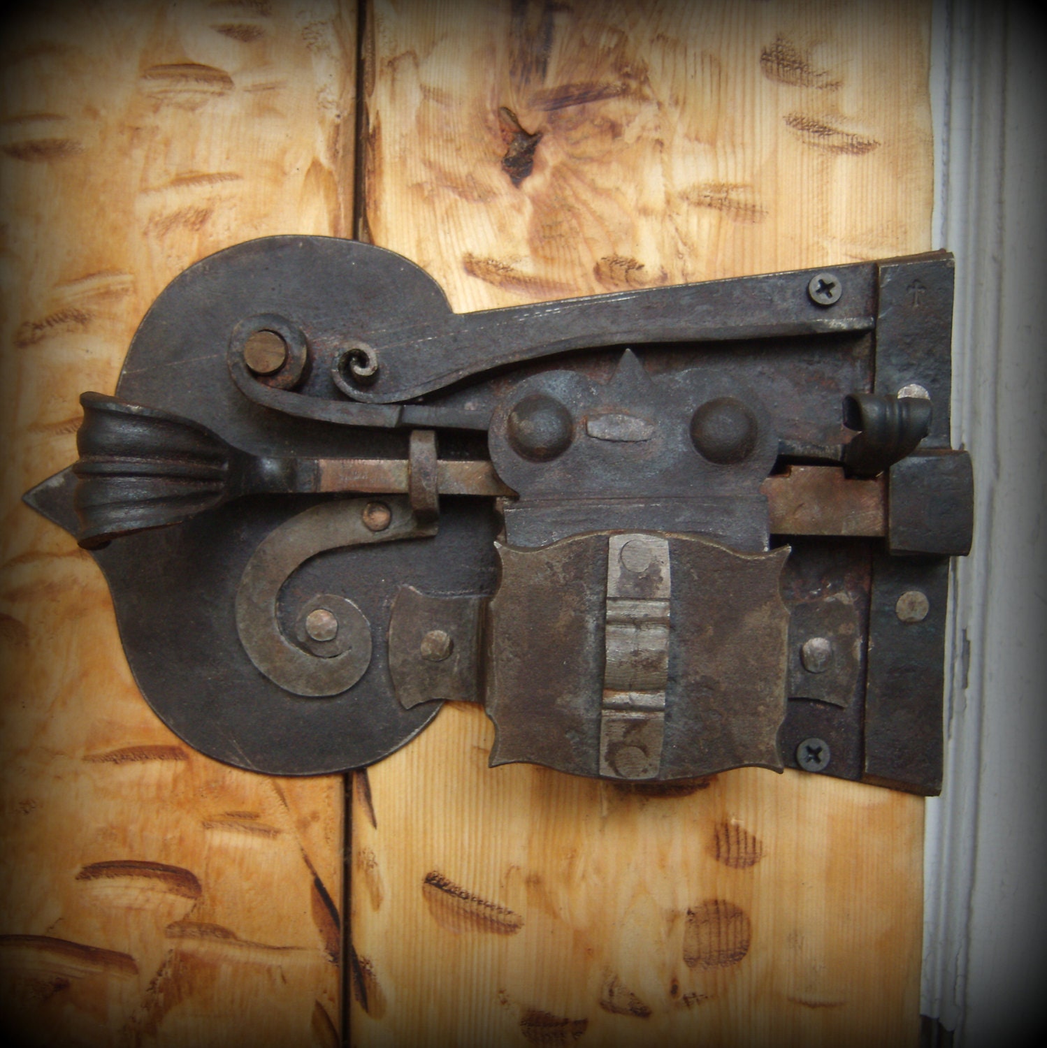 Custom Lock Blacksmith Made Door Lock and Key Hand