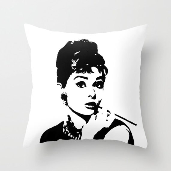 Audrey Hepburn Pillow Cover Personalized Home Decor