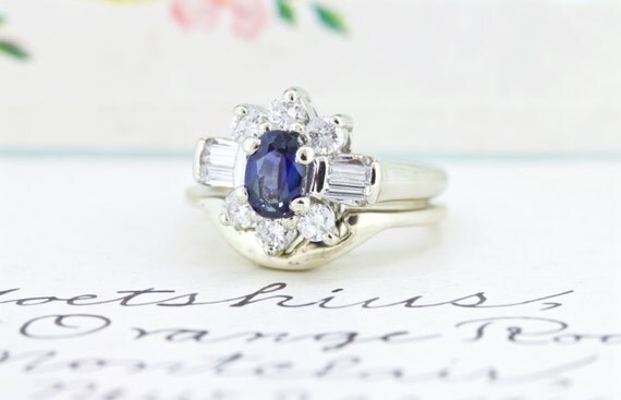 vintage engagement rings with sapphires