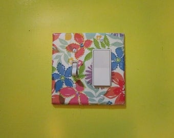 Light Switch Plates, Covers, Decorative, Tropical Floral