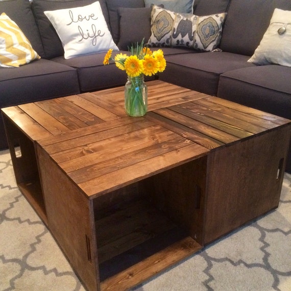 Wine Crate Coffee Table