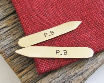 Initials Collar Stay Christmas Gift Husband Gift Boyfriend Gift Anniversary Gift for Men Personalized Collar Stays Men's Gift Christmas Him