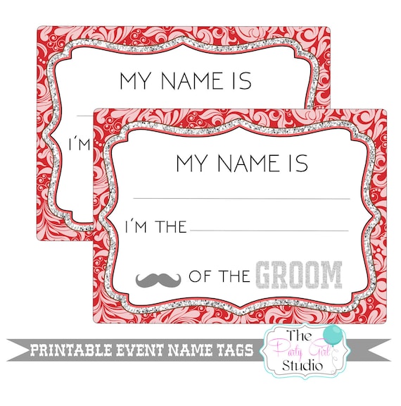 printable name tagseventweddingengagementparty