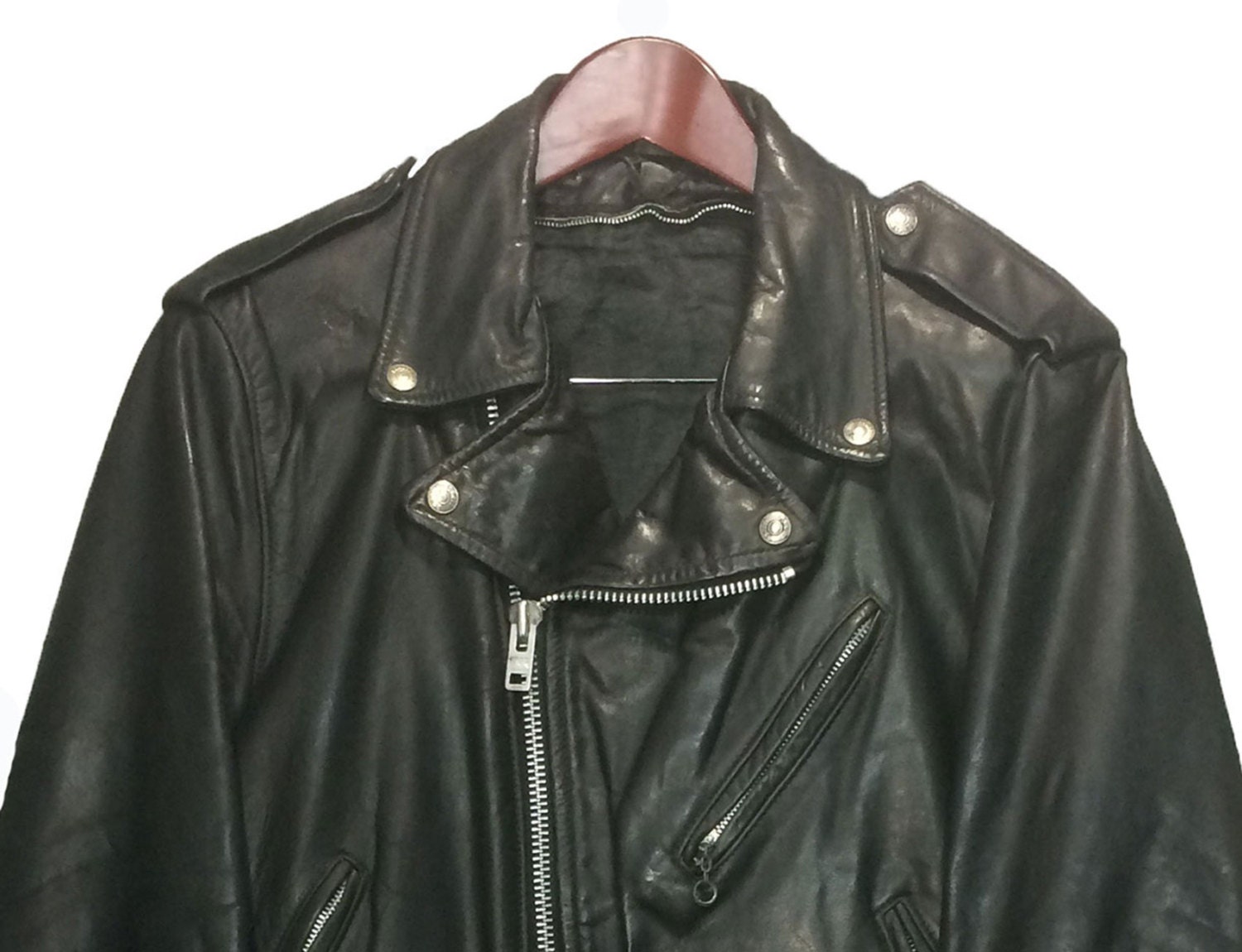 SCHOTT PERFECTO Black Leather Double Rider Motorcycle Jacket