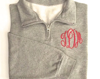 Monogram Quarter Zip Pullover,Monogram Pullover, Monogrammed Pullover, Quarter Zip Monogram Pullover, Monogram Sweatshirt, Bridesmaid Gift