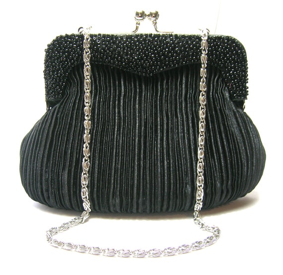 vintage black evening bag