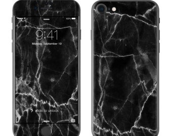 Black Marble - iPhone 7/7 Plus Skin - Sticker Decal