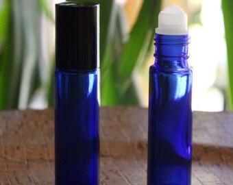 Blue Roll-on Perfume Bottle