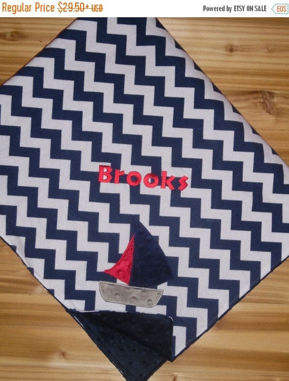 ON SALE Custom Monogrammed Minky Baby Blanket by peepsboutique