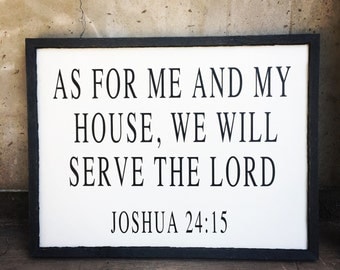 Joshua 24 15 | Etsy