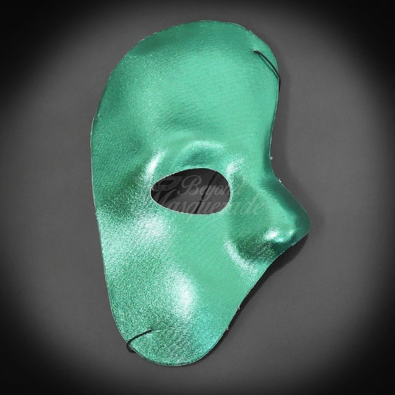 New Year's Eve Masquerade Ball Mask Metallic Party Green