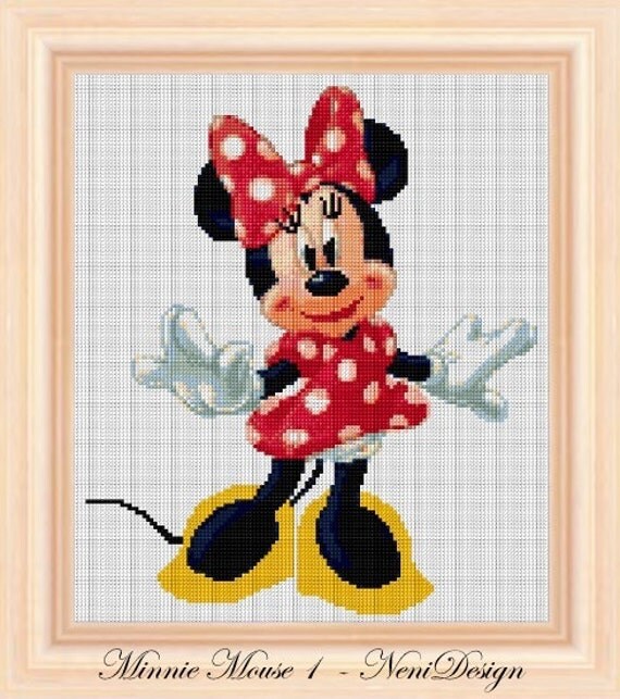 Cross stitch pattern Minnie mouse Instant Download Cross stitch pattern minnie mouse instant download