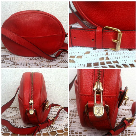 Vintage Celine Bag Made in Paris Lipstick by BlastFromThePastBags  